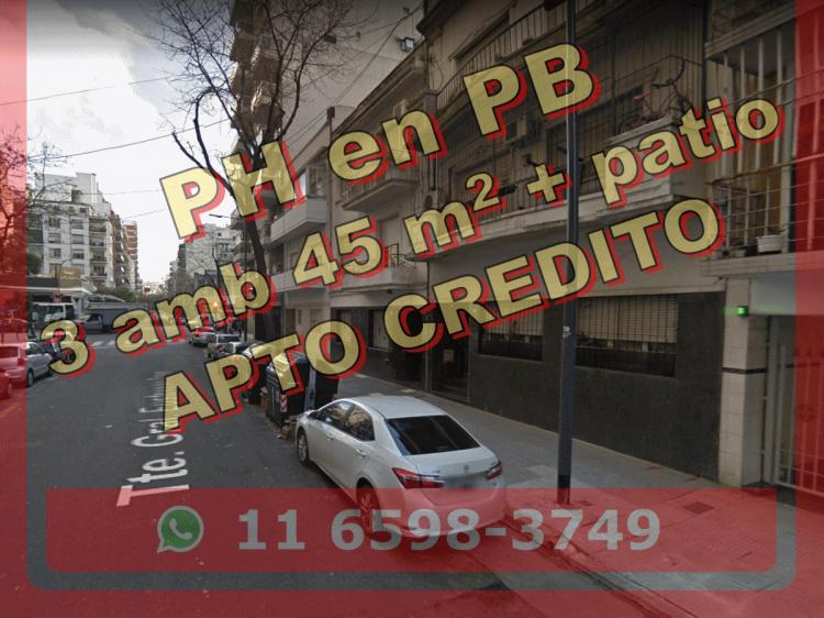 Departamento en Venta en Villa Crespo 3 ambientes 45 m2 + patio - Tte Gral E. Frías 400