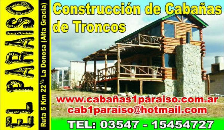 Cabañas de troncos El paraiso construcciones en madera Misionera 100% llave en mano