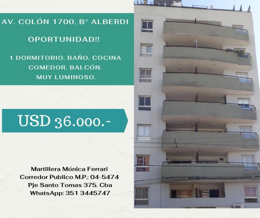 Departamento en VENTA - 45 m2- Nuevo! 1 Dormitorio, 1 baño, cocina comedor, balcón. Muy luminoso.