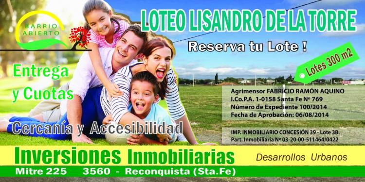 LOTEO LISANDRO DE LA TORRE 