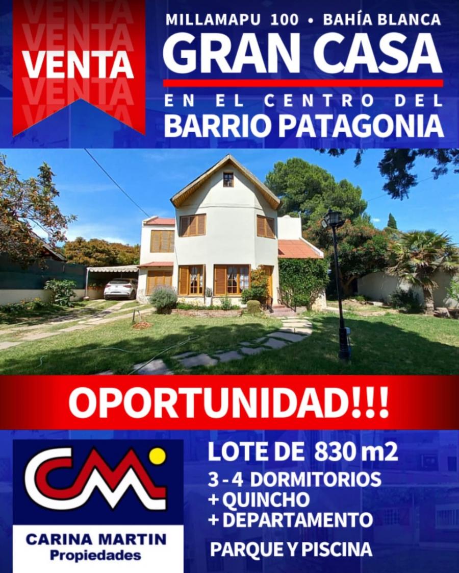 VENDE CASA 4 DORM BARRIO PATAGONIA