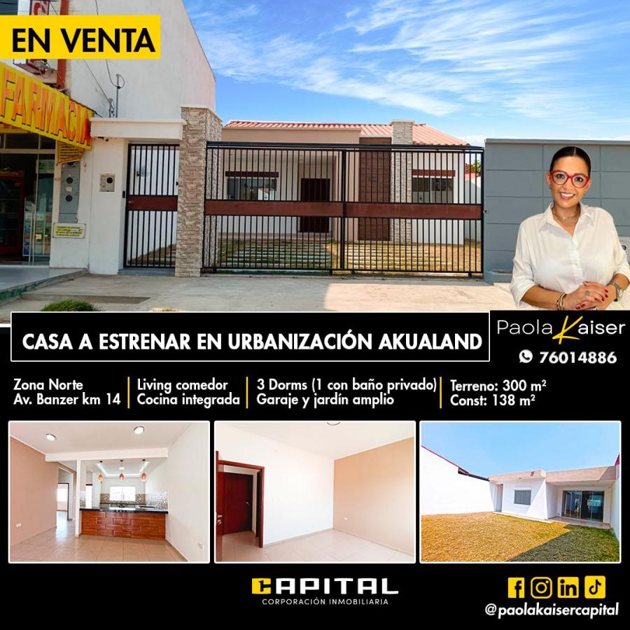 Foto Casa en Venta en Zona norte, Santa Cruz de la Sierra, Santa Cruz - U$D 75.000 - CAV8079 - BienesOnLine