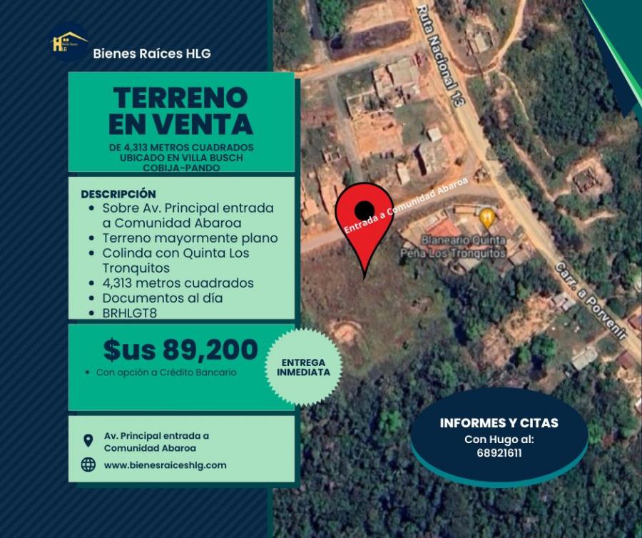 ¿Buscando un terreno en Villa Busch?