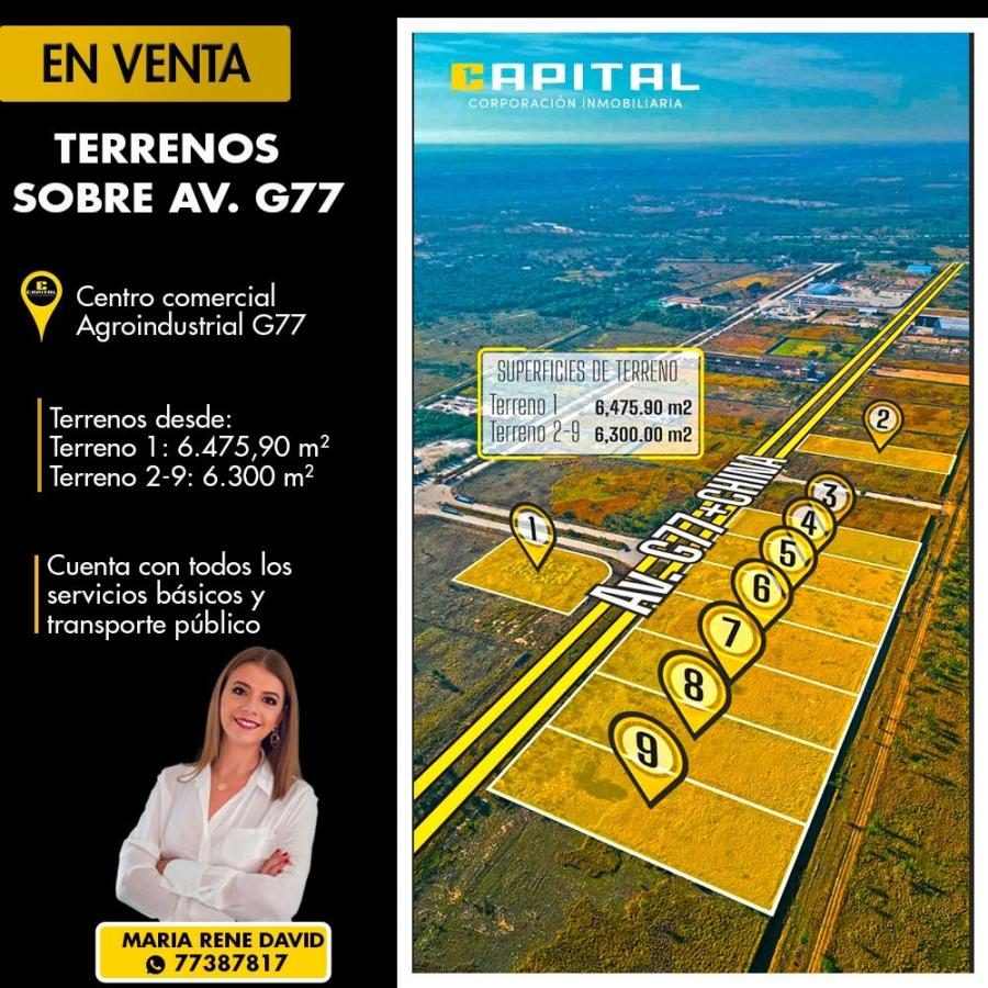 Foto Terreno en Venta en Avenida G77, Santa Cruz de la Sierra, Santa Cruz - U$D 90 - TEV7900 - BienesOnLine