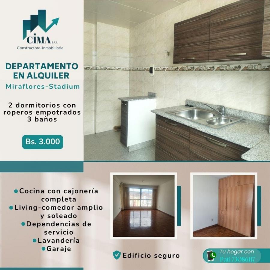 Foto Departamento en Alquiler en Miraflores, La Paz, La Paz - $ 3.000 - DEA7944 - BienesOnLine