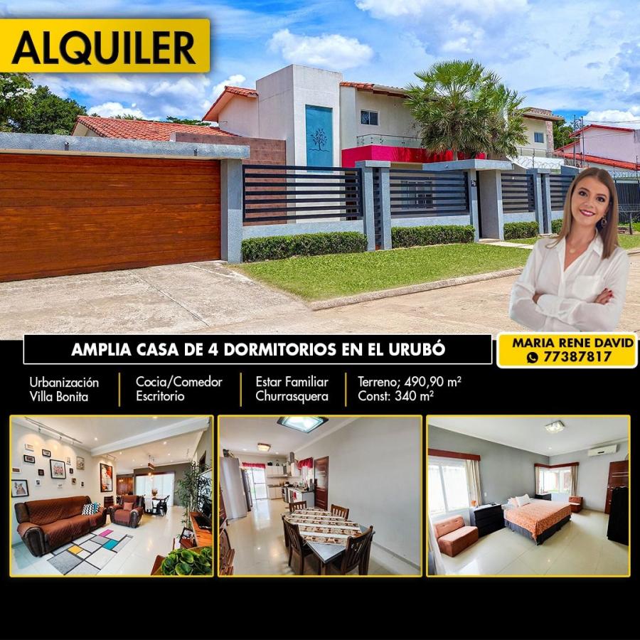 Foto Casa en Alquiler en Zona Urubo, Santa Cruz de la Sierra, Santa Cruz - $ 5.900 - CAA7739 - BienesOnLine