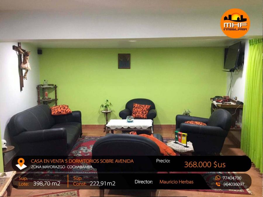 Foto Casa en Venta en Mayorazgo, Cochabamba, Cochabamba - U$D 368.000 - CAV7772 - BienesOnLine