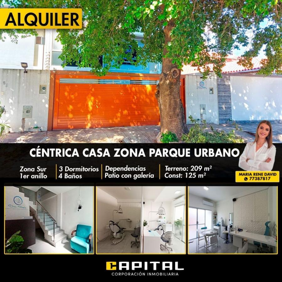 Casa de 2 plantas en Alquiler, Zona Parque Urbano