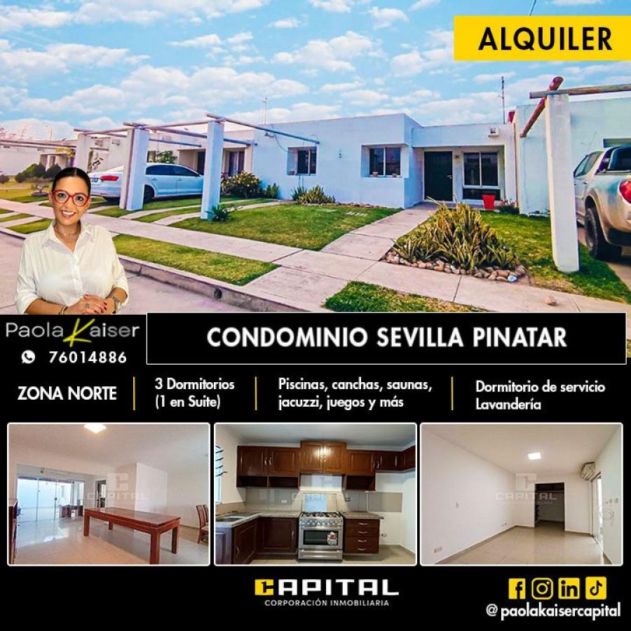 Foto Casa en Alquiler en zona norte, Santa Cruz de la Sierra, Santa Cruz - $ 3.500 - CAA7983 - BienesOnLine