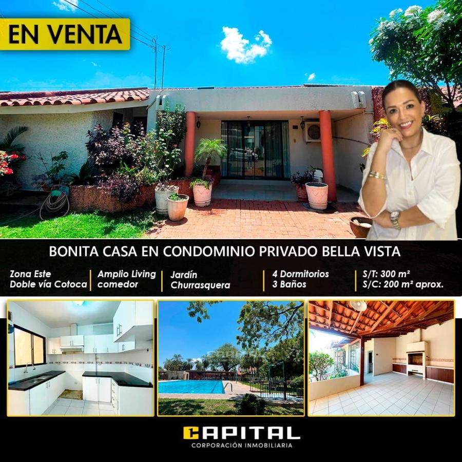 Casa en venta, Condominio Bella Vista, Santa Cruz