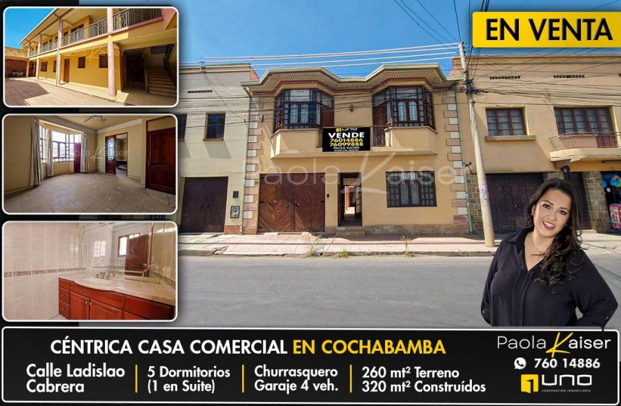 Casa en venta en el centro de Cochabamba