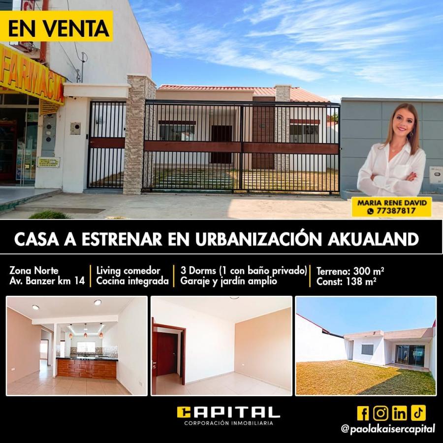 Foto Casa en Venta en Zona Norte, Km 14, Santa Cruz de la Sierra, Santa Cruz - U$D 75.000 - CAV7911 - BienesOnLine