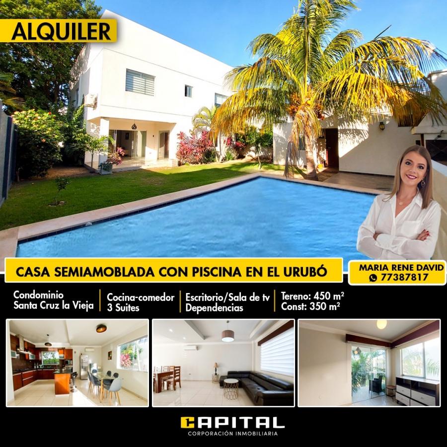 Foto Casa en Alquiler en Santa Cruz de la Sierra, Santa Cruz - U$D 1.300 - CAA7776 - BienesOnLine