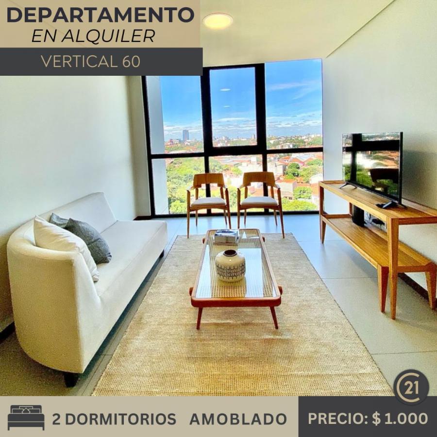 DEPARTAMENTO AMOBLADO A ESTRENAR EN ALQUILER EN EDIFICIO VERTICAL 60