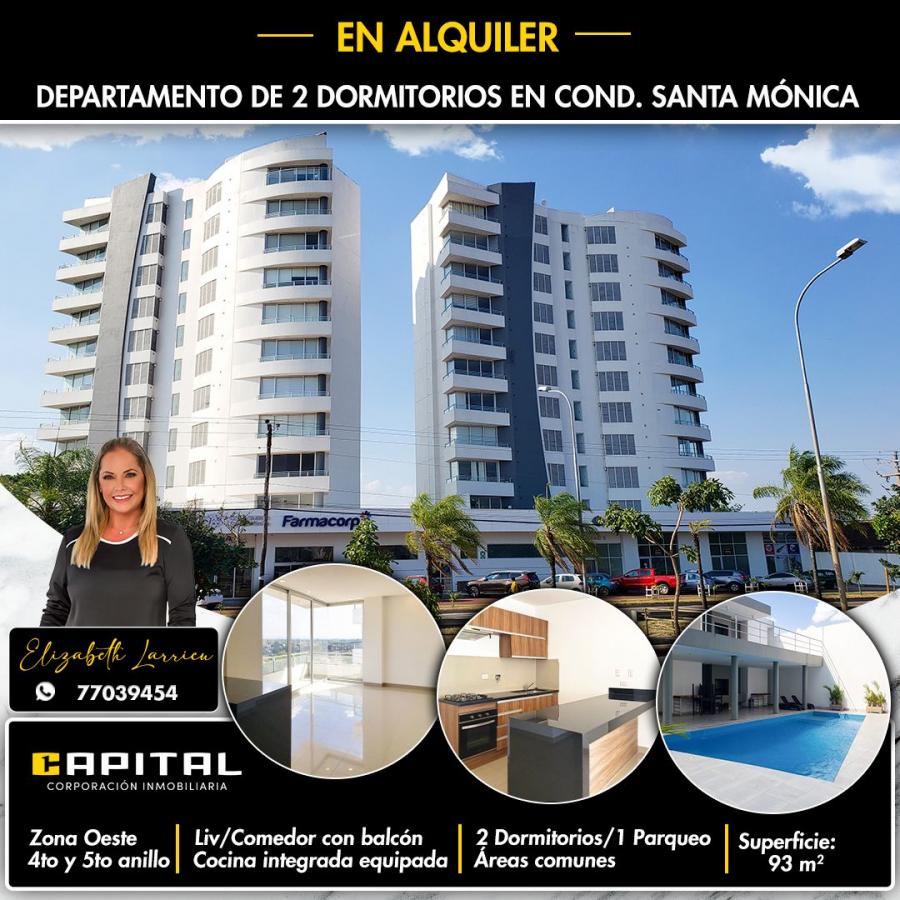 Foto Departamento en Alquiler en Santa Cruz de la Sierra, Santa Cruz - $ 3.800 - DEA7871 - BienesOnLine