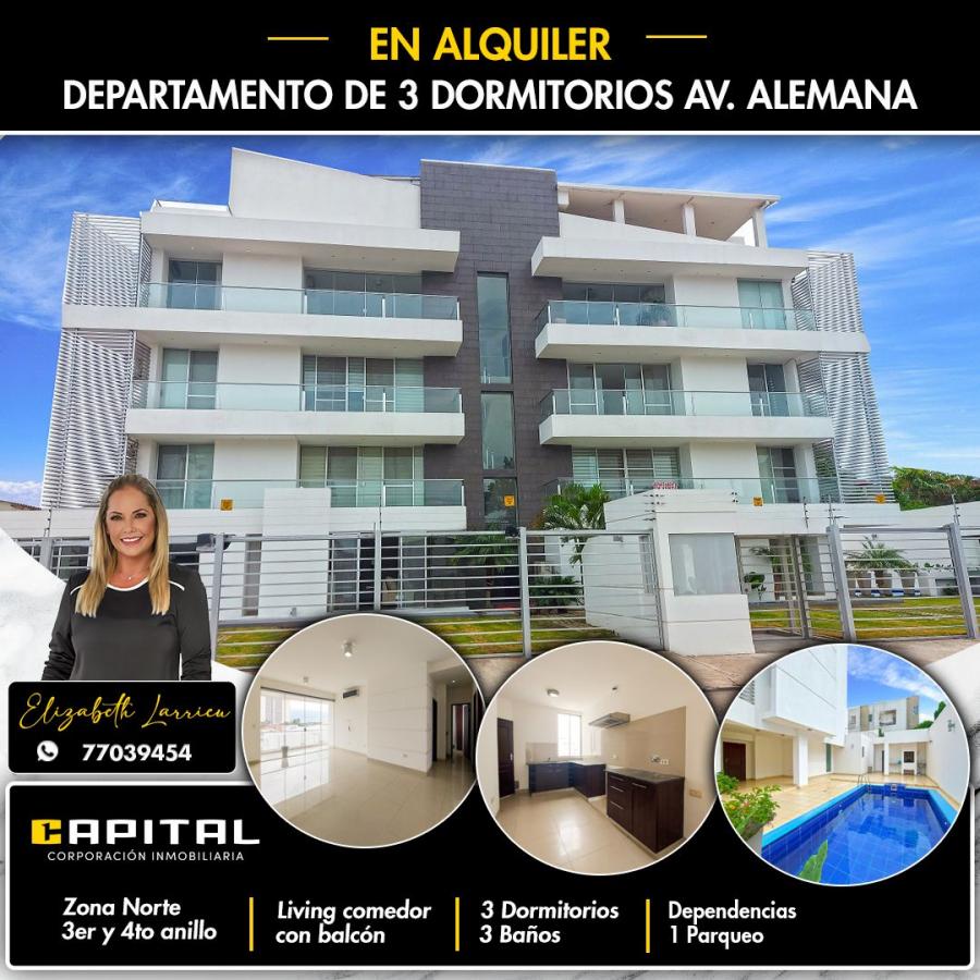 Foto Departamento en Alquiler en Santa Cruz de la Sierra, Santa Cruz - $ 4.600 - DEA7829 - BienesOnLine