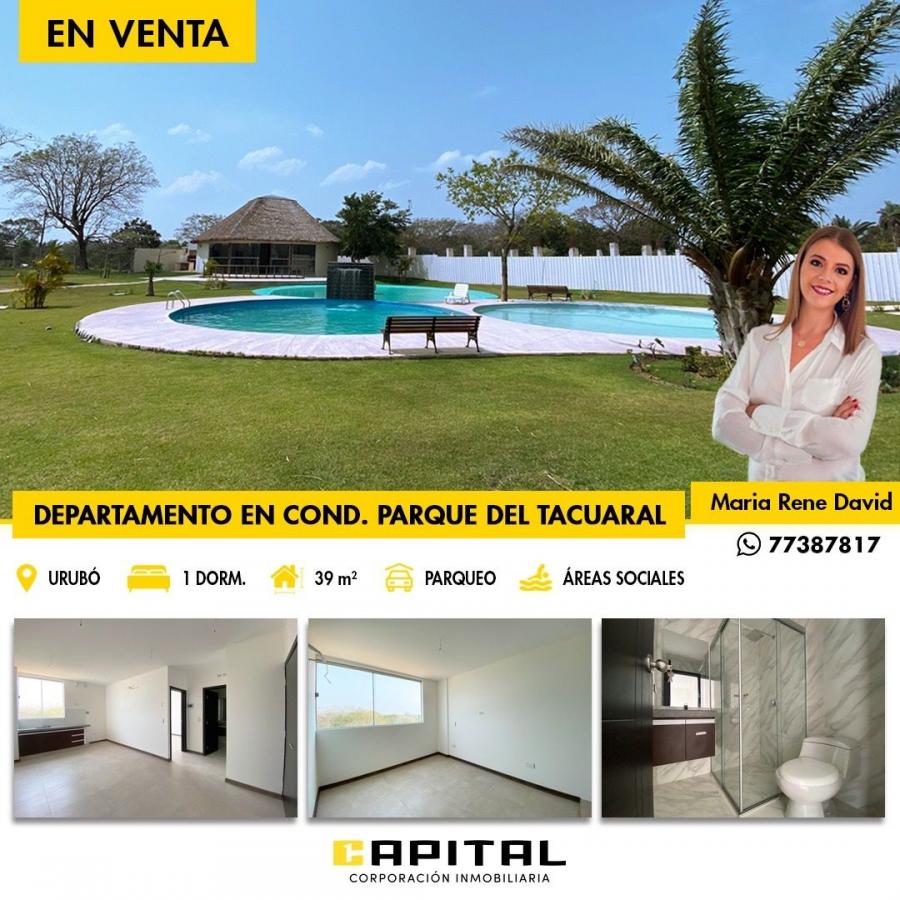 DEPARTAMENTO EN VENTA DE 1 DORMITORIO EN CONDOMINIO PARQUE DEL TACUARAL 