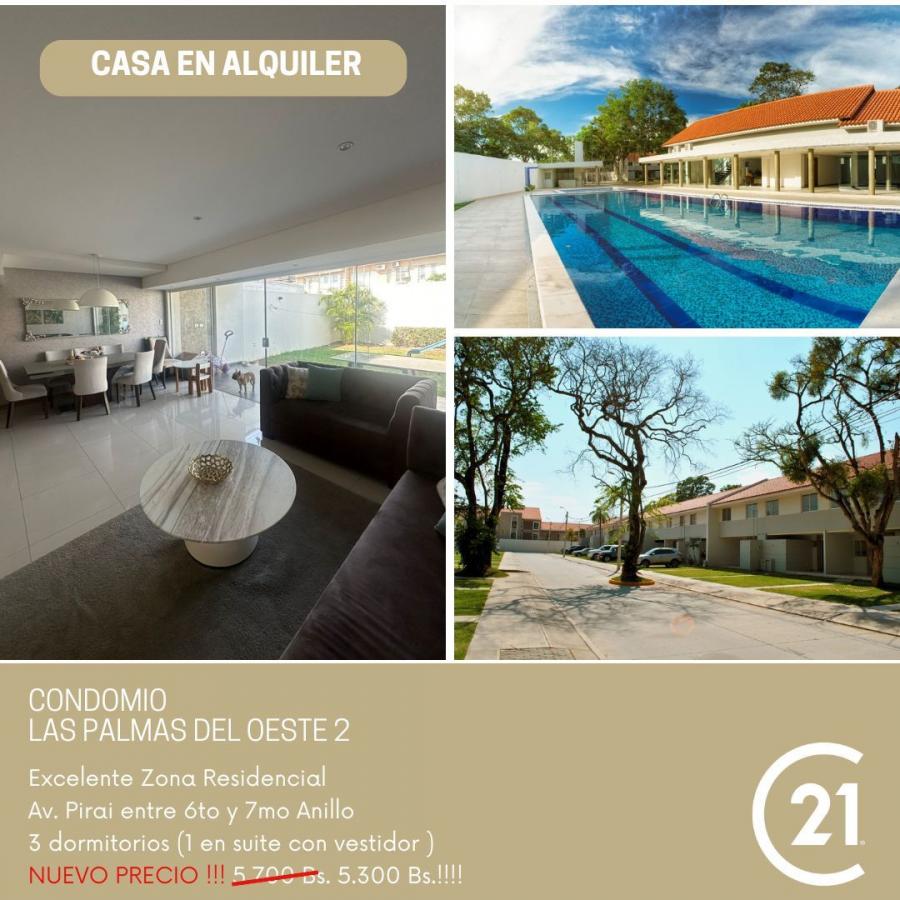 Foto Casa en Alquiler en Santa Cruz de la Sierra, Santa Cruz - $ 5.300 - CAA7861 - BienesOnLine