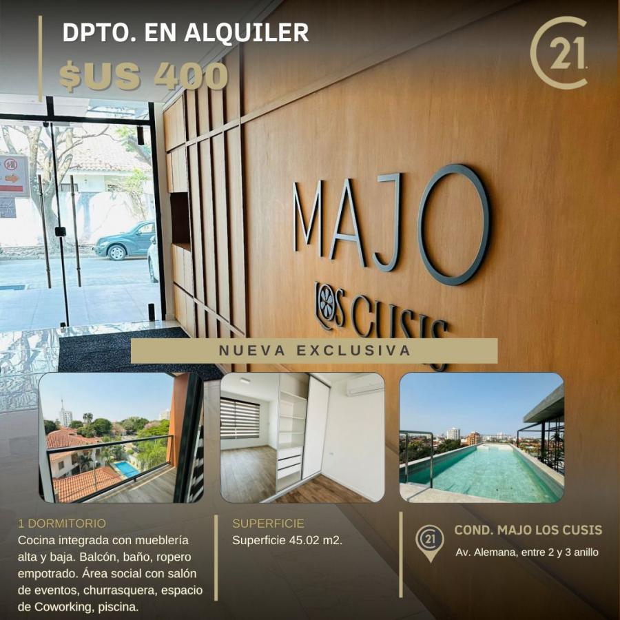 Foto Departamento en Alquiler en Santa Cruz de la Sierra, Santa Cruz - U$D 400 - DEA7888 - BienesOnLine