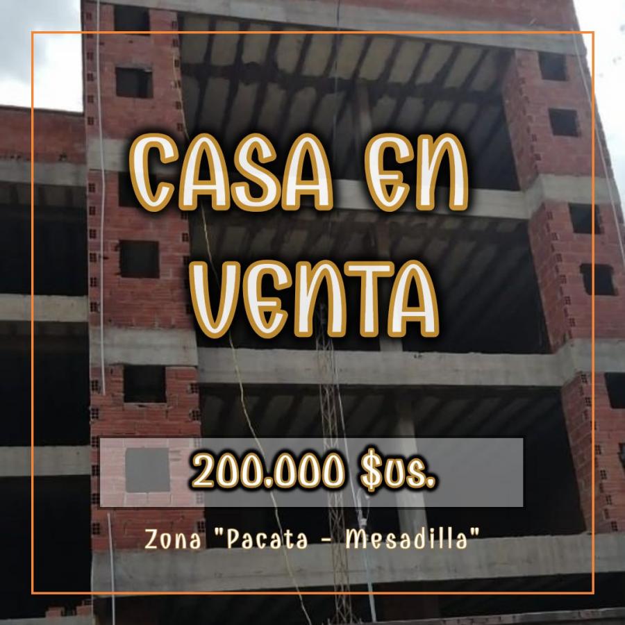 En Venta Casa - Edificio En OBRA GRUESA (Mesadilla - Pacata)