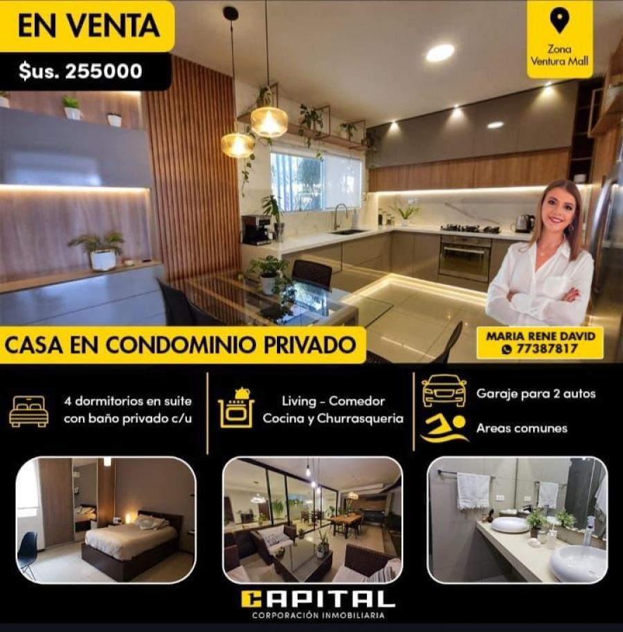 Foto Casa en Venta en Zona Ventura Mall, Santa Cruz de la Sierra, Santa Cruz - U$D 255.000 - CAV7972 - BienesOnLine