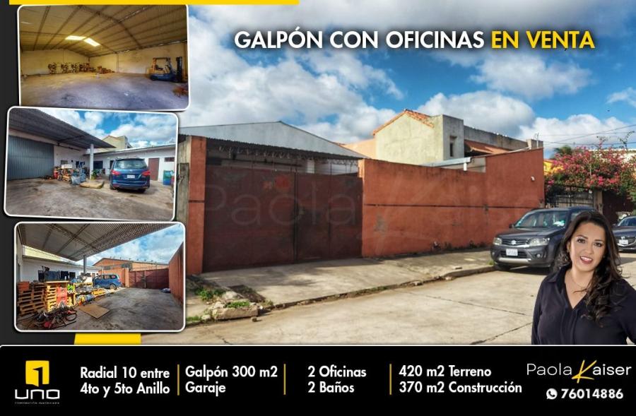 Galpon y oficinas en venta, Zona Radial 10, Santa Cruz, Bolivia