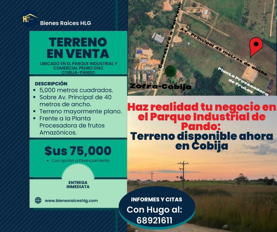 Foto Terreno en Venta en Cobija, Pando - U$D 75.000 - TEV7754 - BienesOnLine