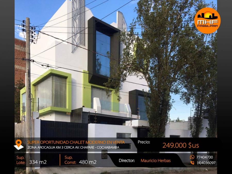 Foto Casa en Venta en Arocagua Quintanilla, Sacaba, Cochabamba - U$D 249.000 - CAV7813 - BienesOnLine