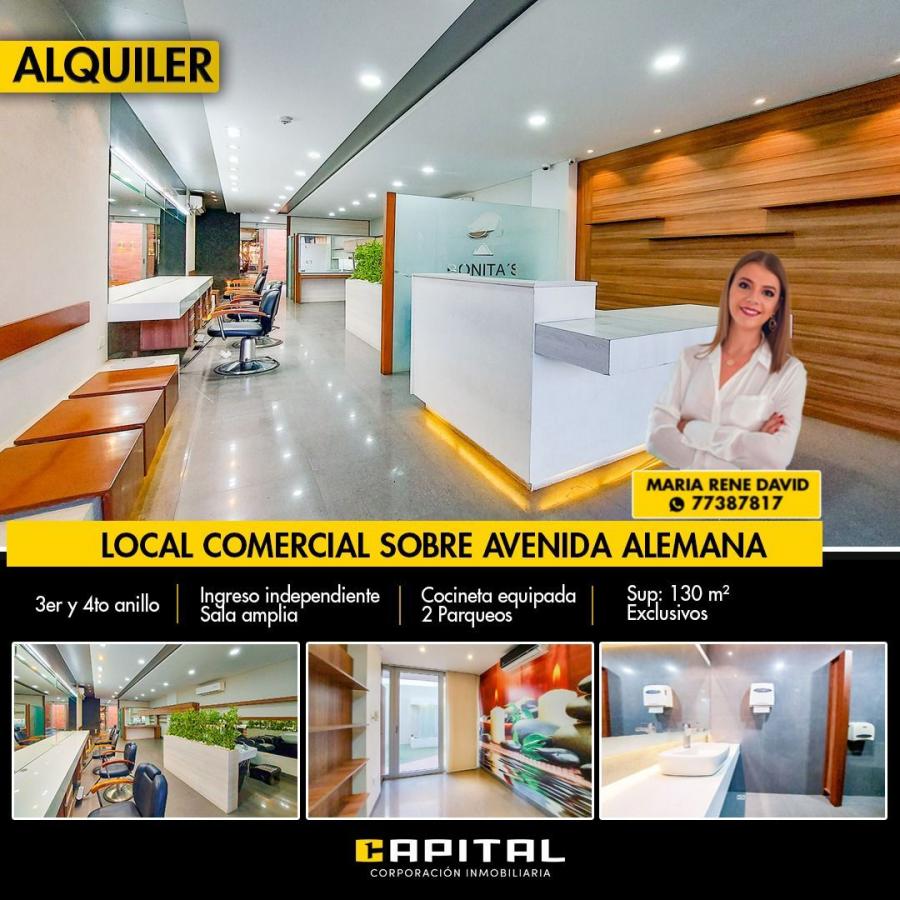 Foto Local en Alquiler en Avenida Alemana, entre 3er y 4to Anillo, Santa Cruz de la Sierra, Santa Cruz - $ 8.800 - LOA7945 - BienesOnLine