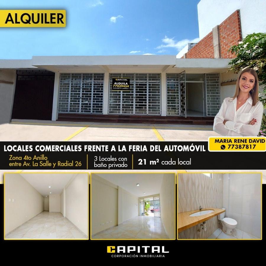 Foto Local en Alquiler en 4to anillo, entre Av. La Salle y Radial 26, Santa Cruz de la Sierra, Santa Cruz - $ 1.300 - LOA7970 - BienesOnLine