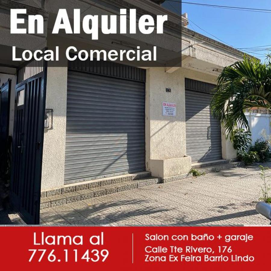 Se Alquila Salon Comercial c/ garaje - Zona Ex Feira Bairro Lindo