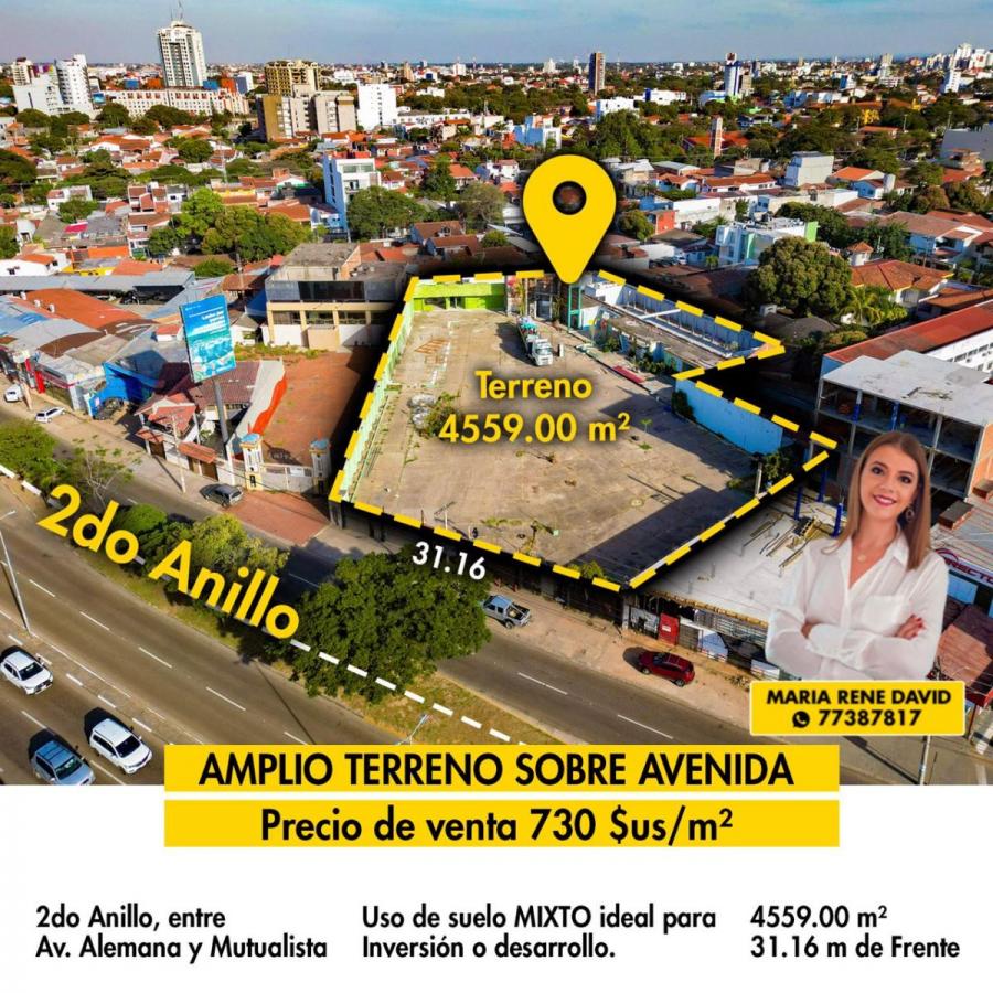 Foto Terreno en Venta en 2do Anillo y Av Alemana, Santa Cruz de la Sierra, Santa Cruz - U$D 730 - TEV7909 - BienesOnLine