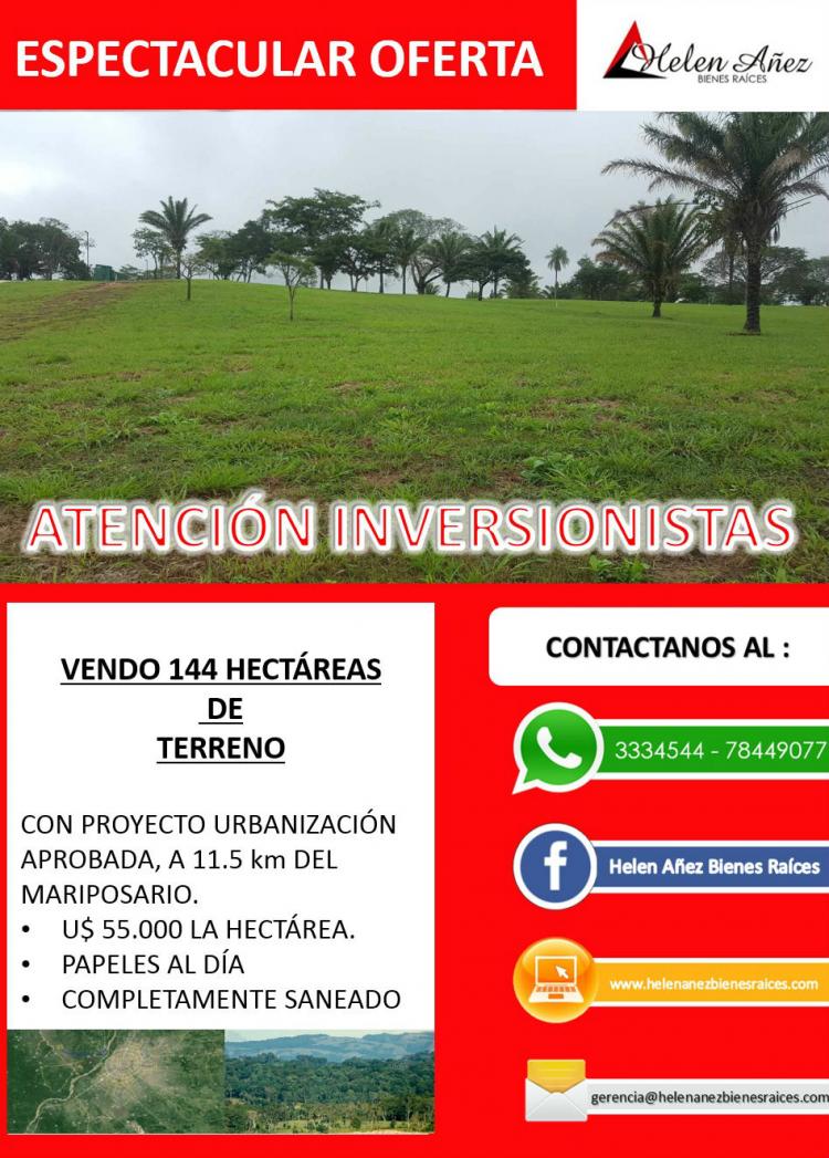 Terreno en Venta en Santa Cruz de la Sierra Santa Cruz 144