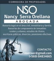 NSO Abogada y corredora de Propiedades .-