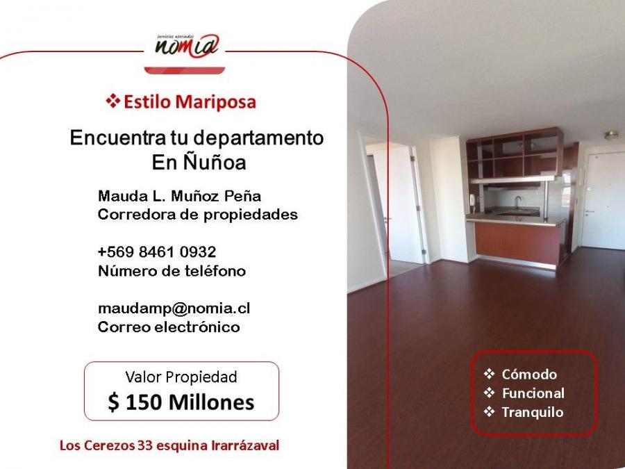 Foto Departamento en Venta en Ñuñoa, Santiago - $ 150.000.000 - DEV154083 - BienesOnLine