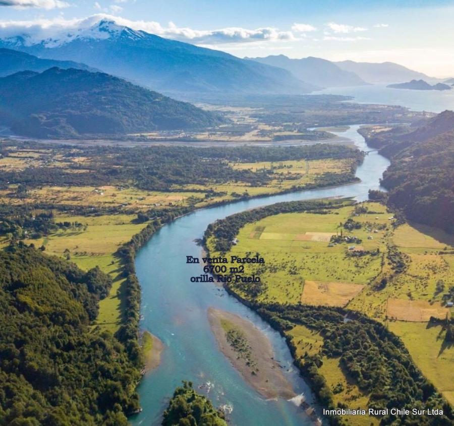 En venta parcela de 6700 m2 a orilla del Rio Puelo Comuna de Cochamo sur de Chile