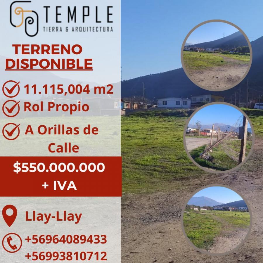 Foto Terreno en Venta en Llay-Llay, Llaillay, San Felipe de Aconcagua - $ 550.000.000 - TEV152867 - BienesOnLine