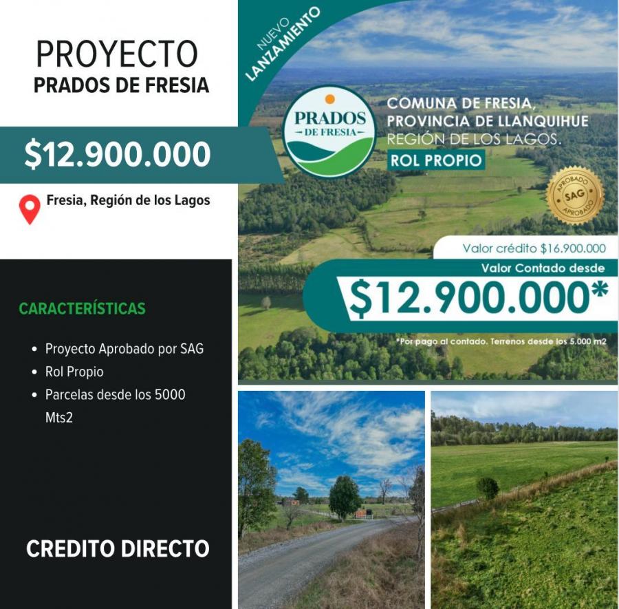 Foto Parcela en Venta en Sector Agua Fra, Fresia, Llanquihue - $ 12.900.000 - PAV148185 - BienesOnLine