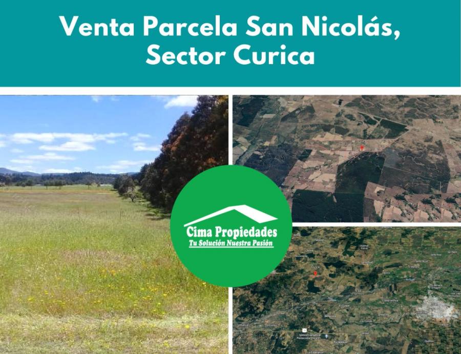 Parcela en Venta San Nicolás, en Curica 5.900 m2 