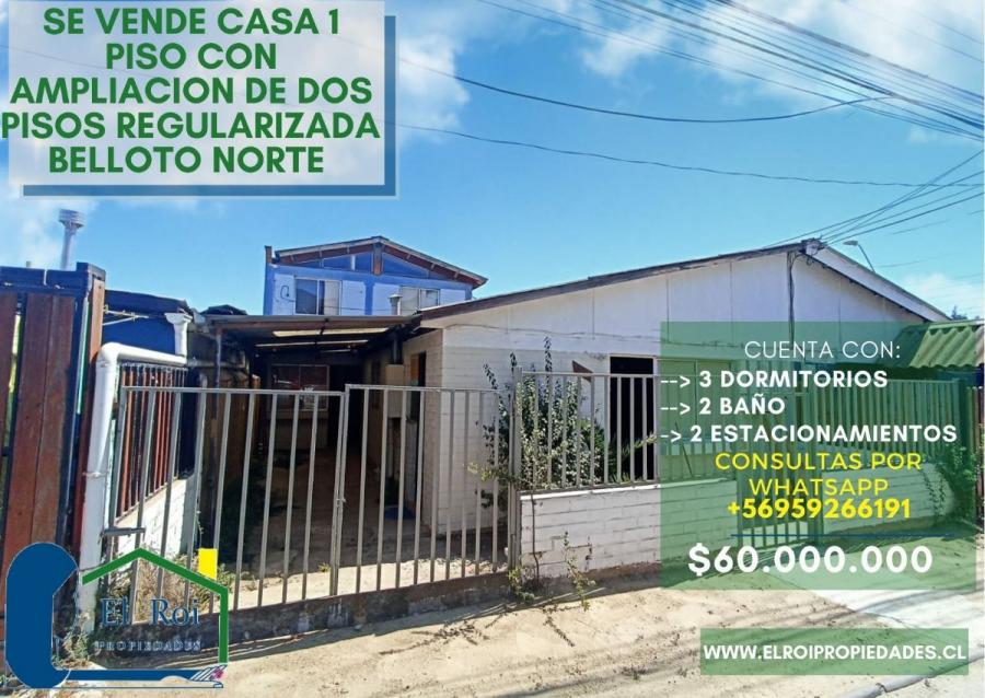 SE VENDE CASA CON AMPLIACION | Belloto Norte