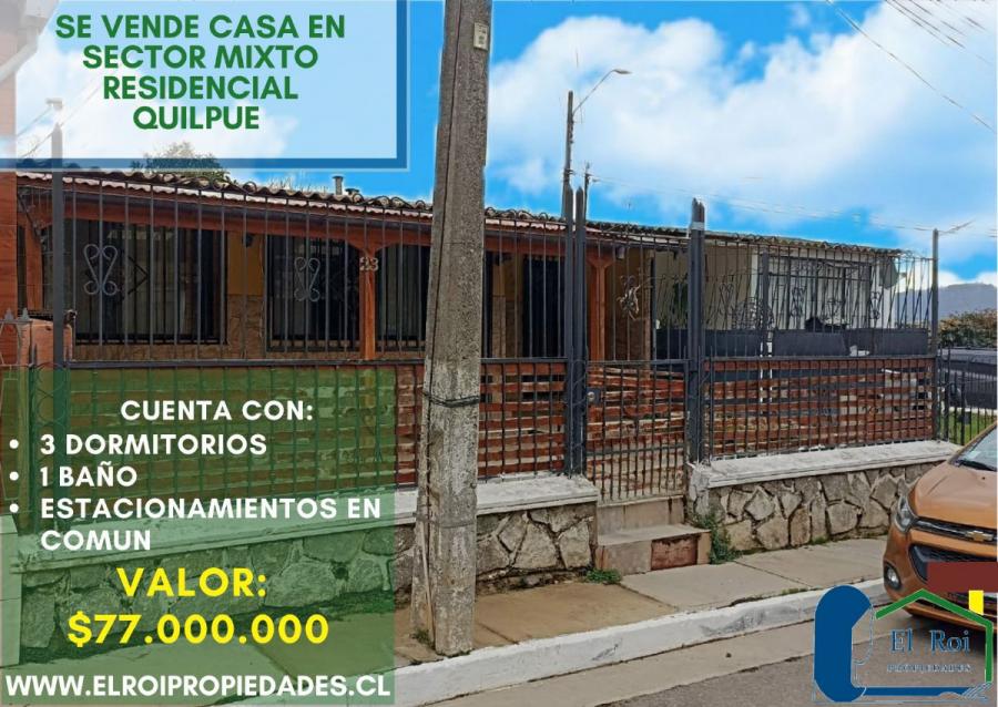 Foto Casa en Venta en Hospital, Quilpué, Valparaiso - $ 77.000.000 - CAV153570 - BienesOnLine