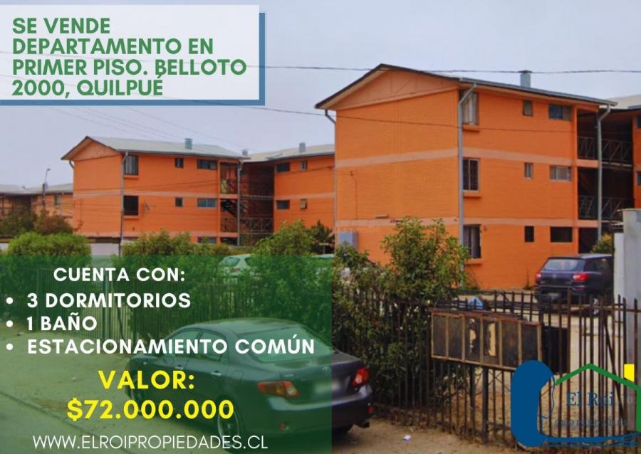 Foto Departamento en Venta en belloto 2000, Quilpué, Valparaiso - $ 72.000.000 - DEV153596 - BienesOnLine