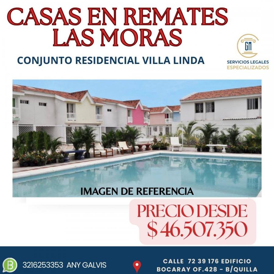 ADQUIERE VIVIENDA REMATE CONJUNTO RESIDENCIAL VILLA LINDA $46.507.350! (MORAS)