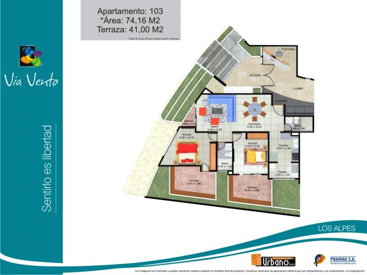 Foto Apartamento en Venta en Los Alamos, Pereira, Risaralda - $ 188.000.000 - APV10795 - BienesOnLine