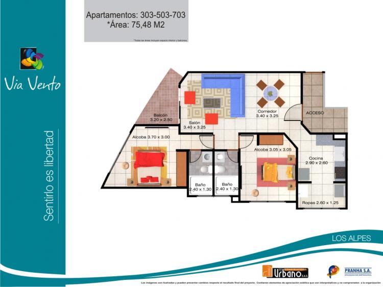 Foto Apartamento en Venta en Los Alamos, Pereira, Risaralda - $ 176.000.000 - APV10864 - BienesOnLine