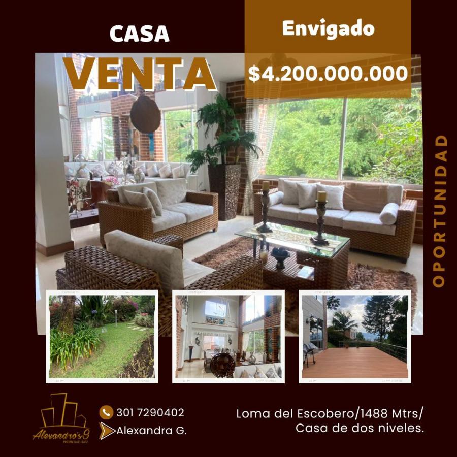 Foto Casa en Venta en Loma del Escobero, Envigado, Antioquia - $ 4.200.000.000 - CAV211602 - BienesOnLine