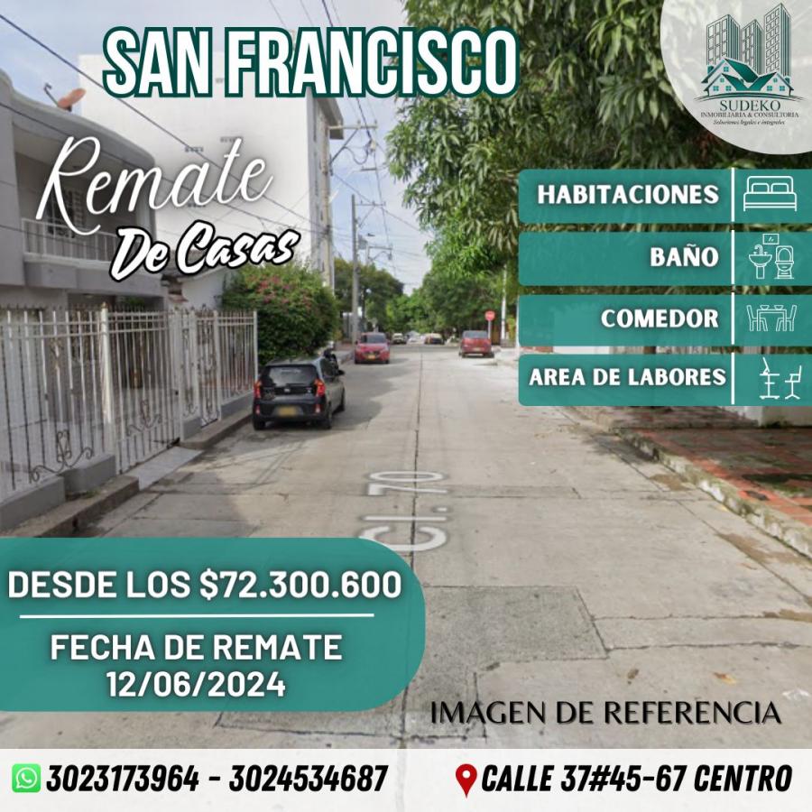 Foto Casa en Venta en SAN FRANCISCO, Barranquilla, Atlántico - $ 72.300.600 - CAV209850 - BienesOnLine