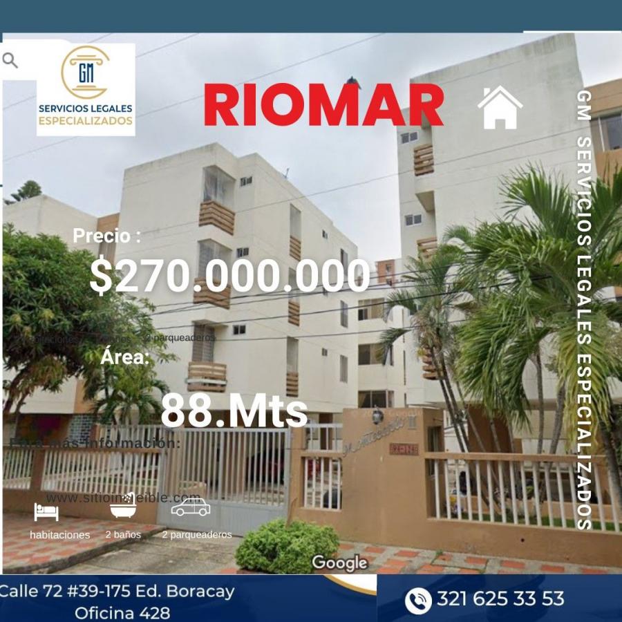 DE OPORTUNIDAD APARTAMENTO BARRIO RIOMAR BARRANQUILLA.