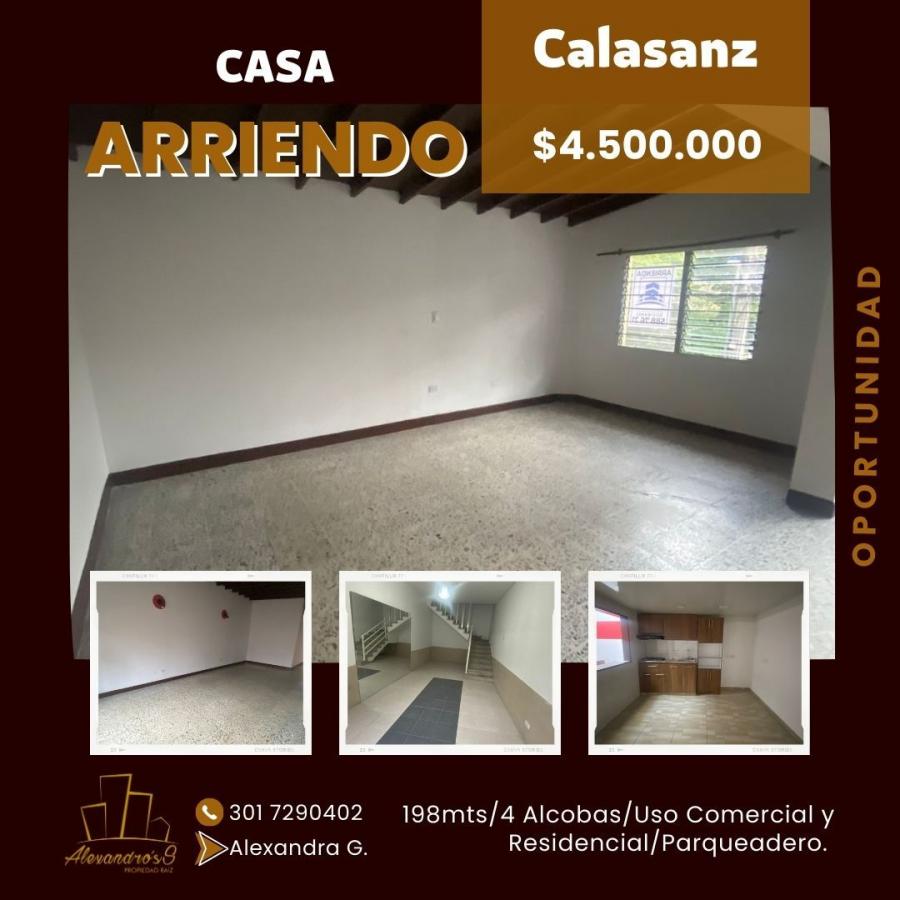 Foto Casa en Arriendo en CALASANZ, CALASANZ, Antioquia - $ 4.500.000 - CAA210427 - BienesOnLine