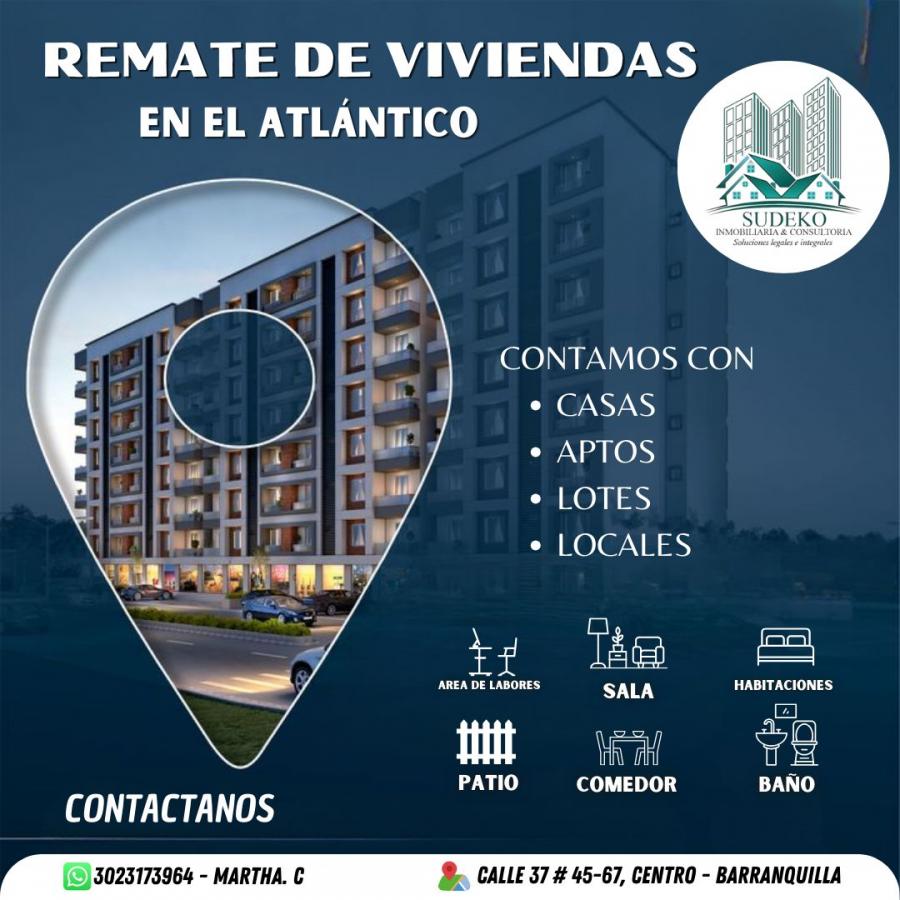 REMATE DE CASAS - INMUEBLES DE OPORTUNIDAD - COMPRAR CASA BARRANQUILLA